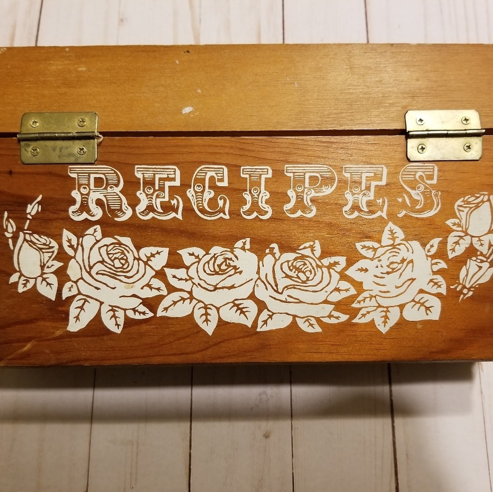 Vintage recipes box